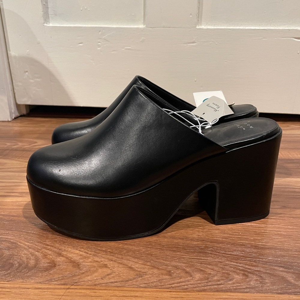 🌵NWT A New Day Platform Clogs Black Size 9